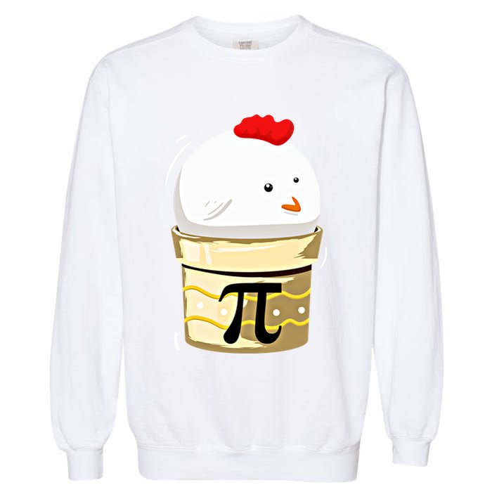 Chicken Pot Pie Pi Day Math Teachers Gift Funny Geeks Cute Gift Garment-Dyed Sweatshirt