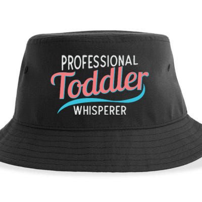 Childcare Provider Professional Whisperer Sustainable Bucket Hat