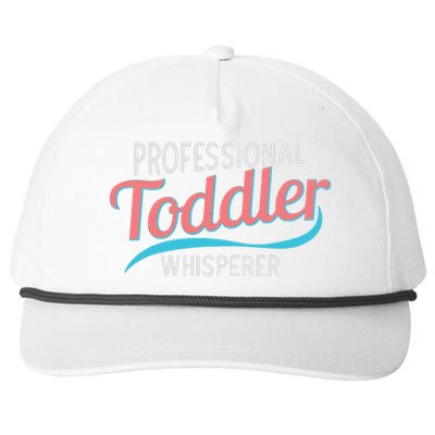 Childcare Provider Professional Whisperer Snapback Five-Panel Rope Hat