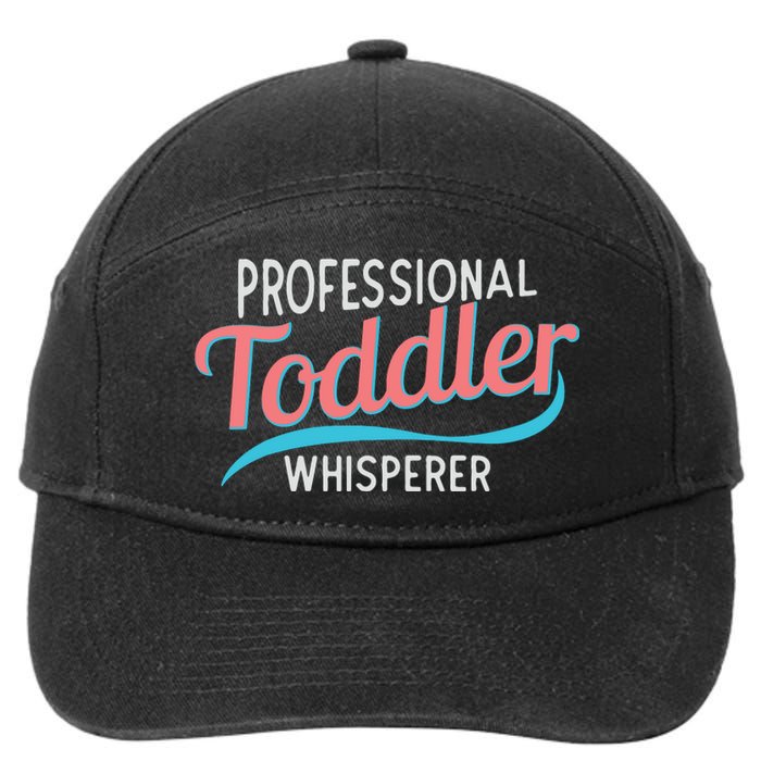 Childcare Provider Professional Whisperer 7-Panel Snapback Hat