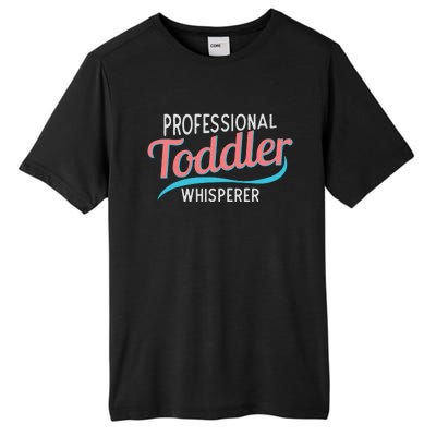 Childcare Provider Professional Whisperer Tall Fusion ChromaSoft Performance T-Shirt