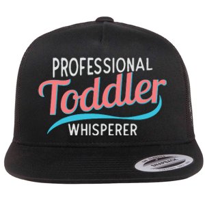 Childcare Provider Professional Whisperer Flat Bill Trucker Hat