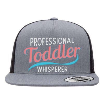 Childcare Provider Professional Whisperer Flat Bill Trucker Hat