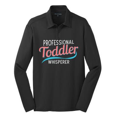 Childcare Provider Professional Whisperer Silk Touch Performance Long Sleeve Polo