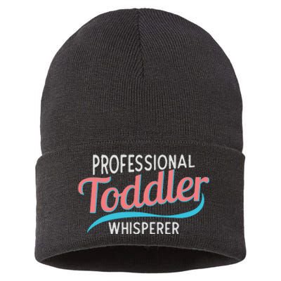 Childcare Provider Professional Whisperer Sustainable Knit Beanie