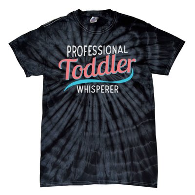 Childcare Provider Professional Whisperer Tie-Dye T-Shirt