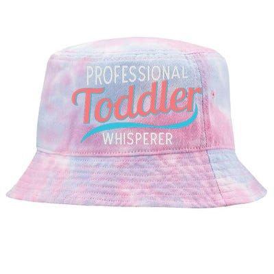 Childcare Provider Professional Whisperer Tie-Dyed Bucket Hat