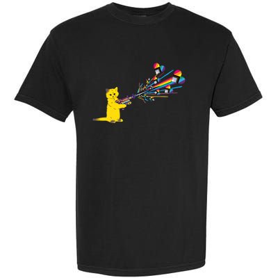 Cat Pew Pew Pride Garment-Dyed Heavyweight T-Shirt