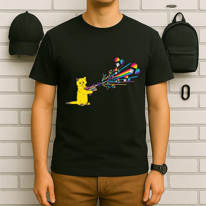 Cat Pew Pew Pride T-Shirt