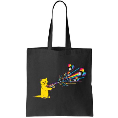 Cat Pew Pew Pride Tote Bag