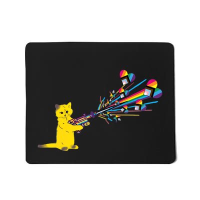 Cat Pew Pew Pride Mousepad