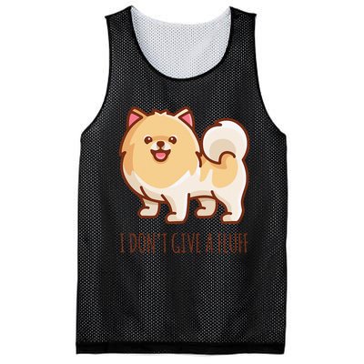 Cute Pomeranian Pom I don't give a fluff funny Mesh Reversible Basketball Jersey Tank