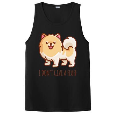 Cute Pomeranian Pom I don't give a fluff funny PosiCharge Competitor Tank