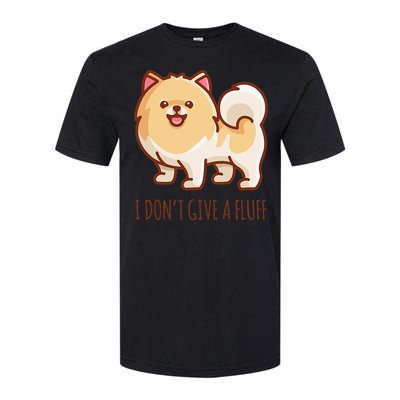 Cute Pomeranian Pom I don't give a fluff funny Softstyle® CVC T-Shirt