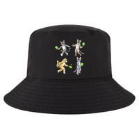 Cats Playing Pickleball Cool Comfort Performance Bucket Hat