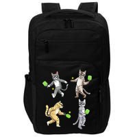 Cats Playing Pickleball Impact Tech Backpack