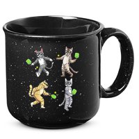 Cats Playing Pickleball 15oz Campfire Ceramic Mug