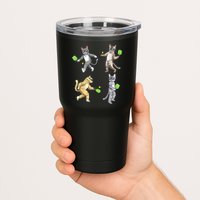 Cats Playing Pickleball Tumbler