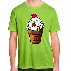 Chicken Pot Pie Pi Day Mathematics Pun Math Teacher Meaningful Gift Cute Gift Adult ChromaSoft Performance T-Shirt