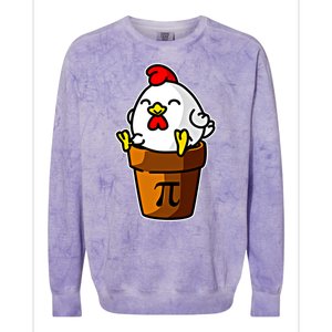 Chicken Pot Pie Pi Day Mathematics Pun Math Teacher Meaningful Gift Cute Gift Colorblast Crewneck Sweatshirt