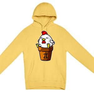 Chicken Pot Pie Pi Day Mathematics Pun Math Teacher Meaningful Gift Cute Gift Premium Pullover Hoodie