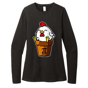 Chicken Pot Pie Pi Day Mathematics Pun Math Teacher Meaningful Gift Cute Gift Womens CVC Long Sleeve Shirt