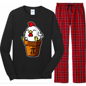 Chicken Pot Pie Pi Day Mathematics Pun Math Teacher Meaningful Gift Cute Gift Long Sleeve Pajama Set