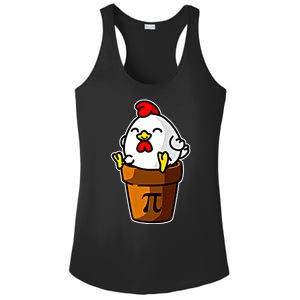 Chicken Pot Pie Pi Day Mathematics Pun Math Teacher Meaningful Gift Cute Gift Ladies PosiCharge Competitor Racerback Tank