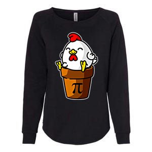 Chicken Pot Pie Pi Day Mathematics Pun Math Teacher Meaningful Gift Cute Gift Womens California Wash Sweatshirt