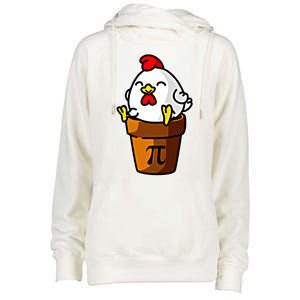 Chicken Pot Pie Pi Day Mathematics Pun Math Teacher Meaningful Gift Cute Gift Womens Funnel Neck Pullover Hood