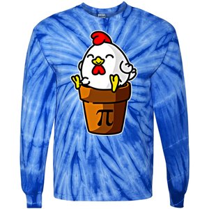 Chicken Pot Pie Pi Day Mathematics Pun Math Teacher Meaningful Gift Cute Gift Tie-Dye Long Sleeve Shirt