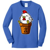 Chicken Pot Pie Pi Day Mathematics Pun Math Teacher Meaningful Gift Cute Gift Kids Long Sleeve Shirt