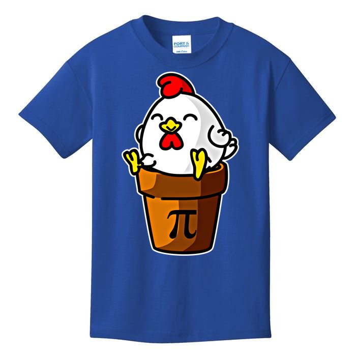 Chicken Pot Pie Pi Day Mathematics Pun Math Teacher Meaningful Gift Cute Gift Kids T-Shirt