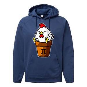 Chicken Pot Pie Pi Day Mathematics Pun Math Teacher Meaningful Gift Cute Gift Performance Fleece Hoodie