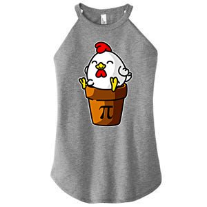 Chicken Pot Pie Pi Day Mathematics Pun Math Teacher Meaningful Gift Cute Gift Women's Perfect Tri Rocker Tank