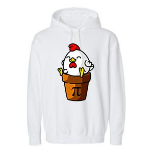 Chicken Pot Pie Pi Day Mathematics Pun Math Teacher Meaningful Gift Cute Gift Garment-Dyed Fleece Hoodie