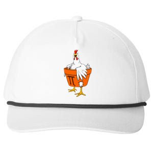 Chicken Pot Pi Day Math Teacher Gift Snapback Five-Panel Rope Hat