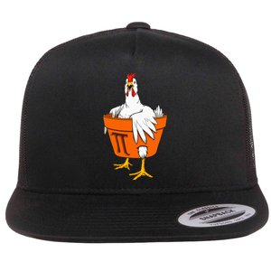 Chicken Pot Pi Day Math Teacher Gift Flat Bill Trucker Hat