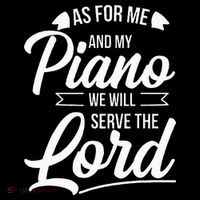 Christian Piano Player Serve The Lord Pianist High Crown Mesh Back Trucker Hat