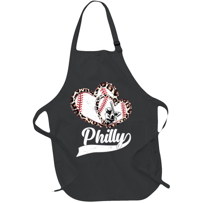 Cute Philly Philadelphia Baseball Hearts Apron