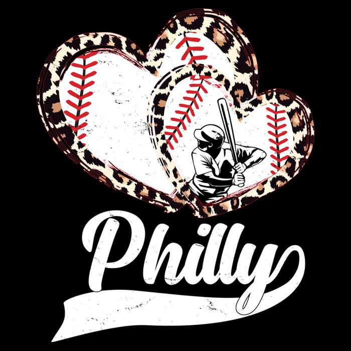 Cute Philly Philadelphia Baseball Hearts Apron