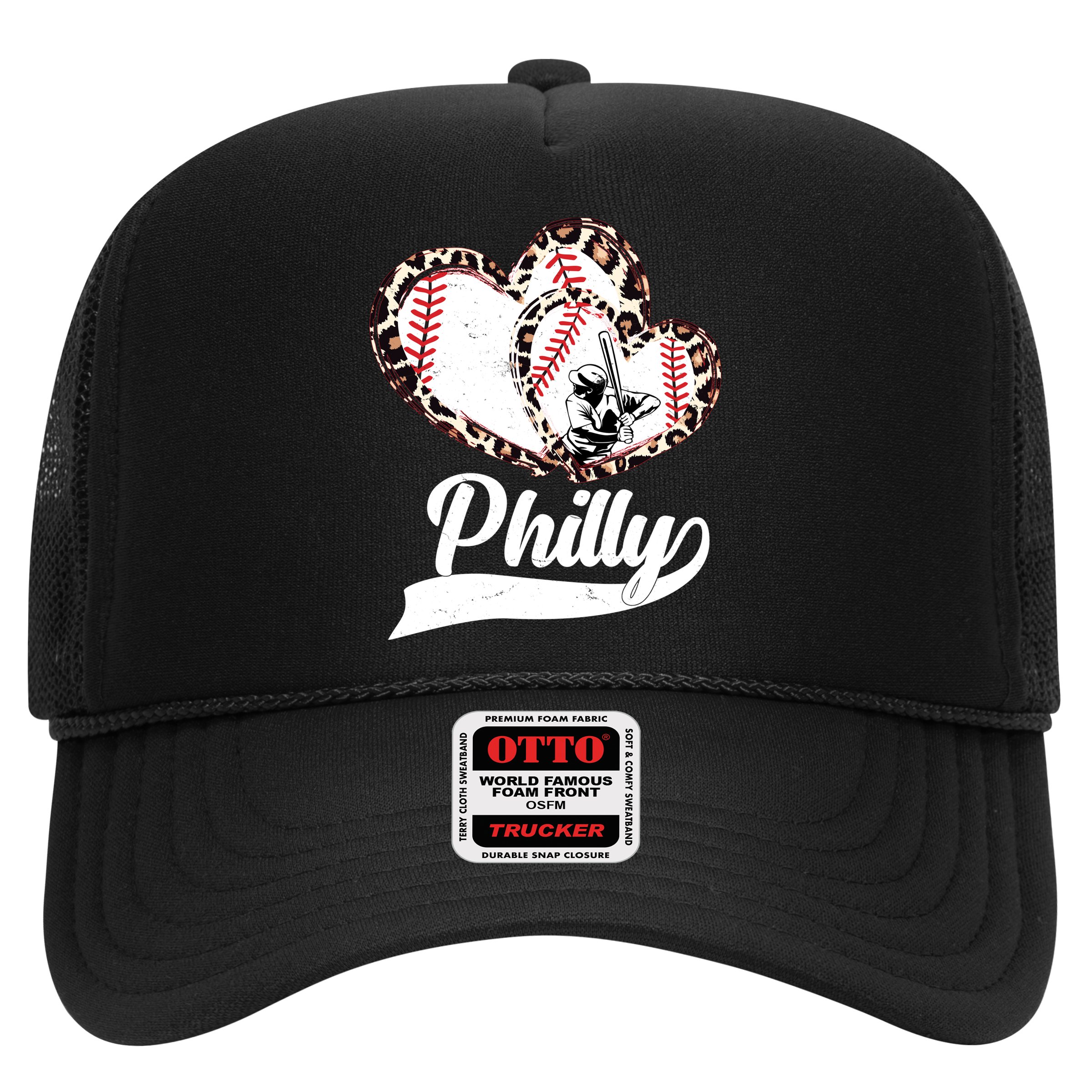 Cute Philly Philadelphia Baseball Hearts Hat