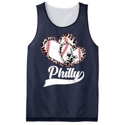 Cute Philly Philadelphia Baseball Hearts Mesh Reversible Basketball Jersey Tank