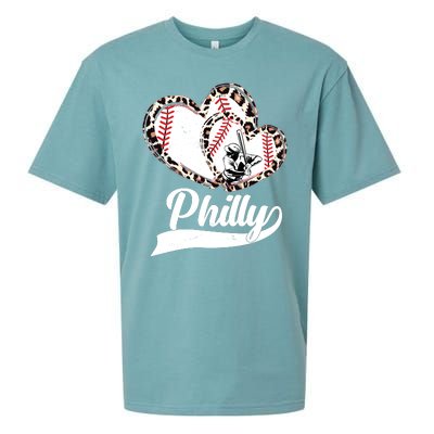 Cute Philly Philadelphia Baseball Hearts Sueded Cloud Jersey T-Shirt