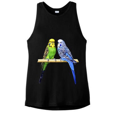 Colorful Parrots Parrot Birds Bird Lover Parakeets Ladies PosiCharge Tri-Blend Wicking Tank