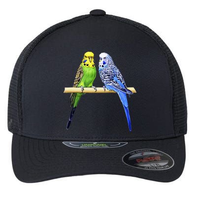 Colorful Parrots Parrot Birds Bird Lover Parakeets Flexfit Unipanel Trucker Cap