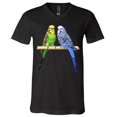 Colorful Parrots Parrot Birds Bird Lover Parakeets V-Neck T-Shirt