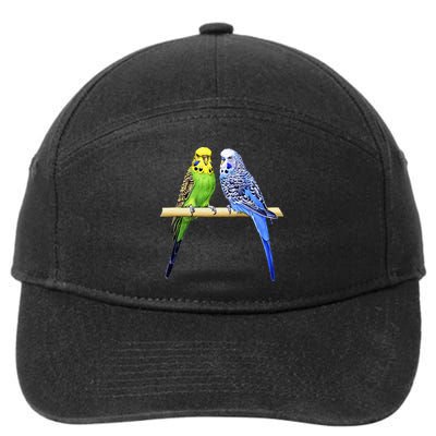 Colorful Parrots Parrot Birds Bird Lover Parakeets 7-Panel Snapback Hat