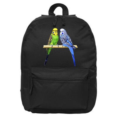 Colorful Parrots Parrot Birds Bird Lover Parakeets 16 in Basic Backpack