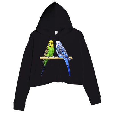 Colorful Parrots Parrot Birds Bird Lover Parakeets Crop Fleece Hoodie